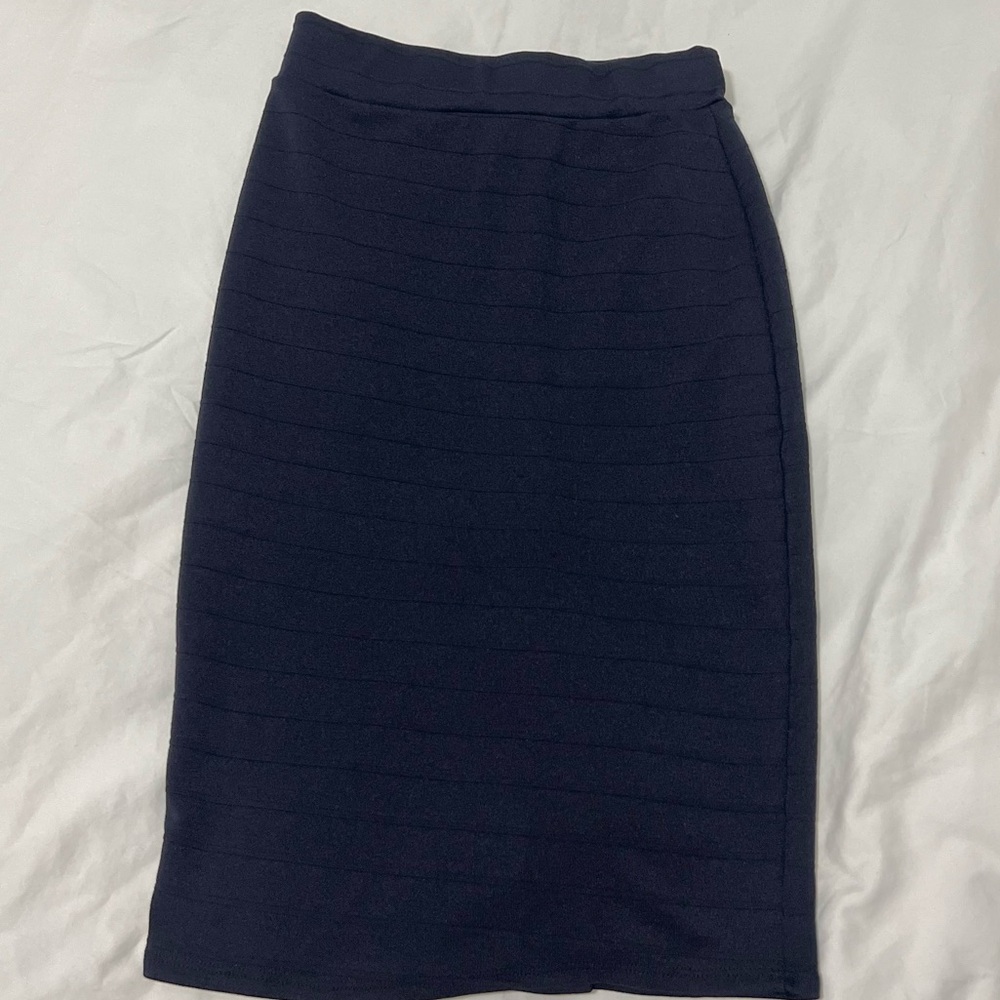 Pop Up Women’s Navy Blue Pencil Skirt Small